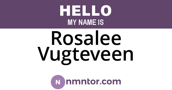 Rosalee Vugteveen