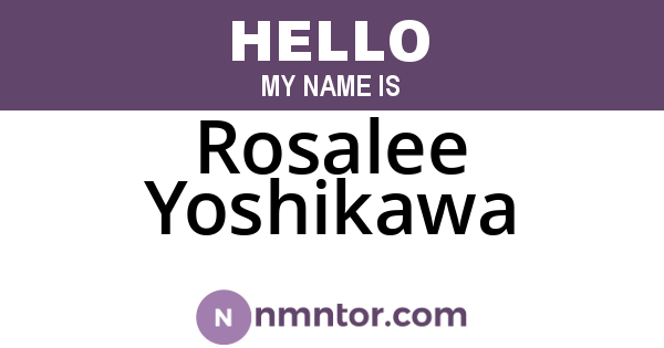 Rosalee Yoshikawa