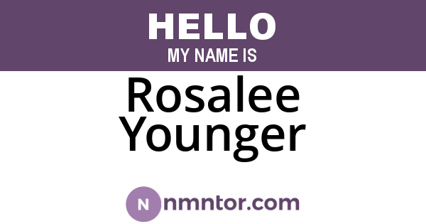 Rosalee Younger