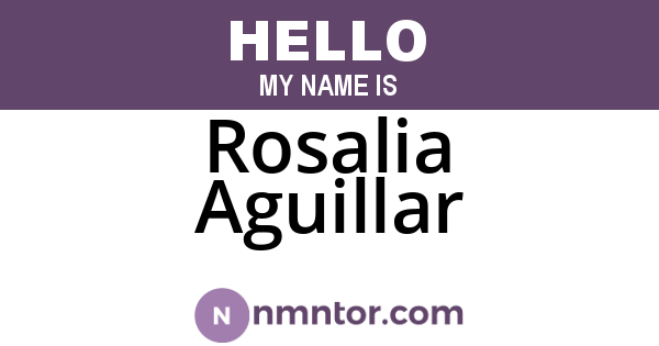 Rosalia Aguillar