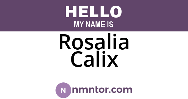 Rosalia Calix
