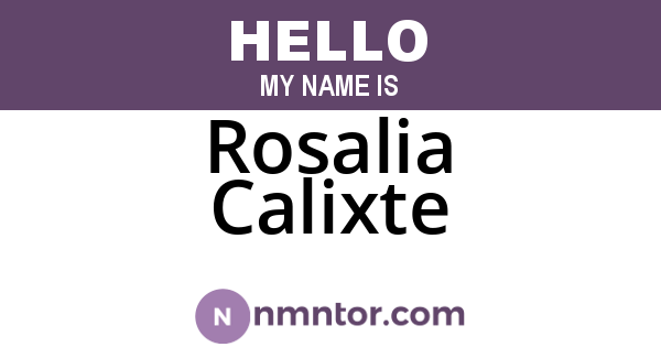 Rosalia Calixte
