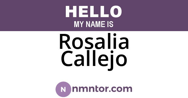 Rosalia Callejo