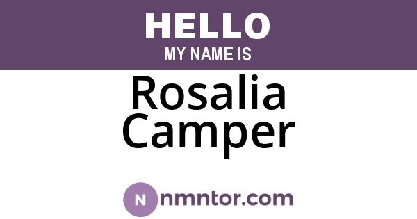 Rosalia Camper
