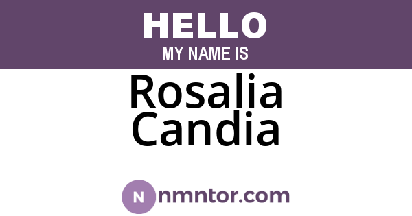 Rosalia Candia