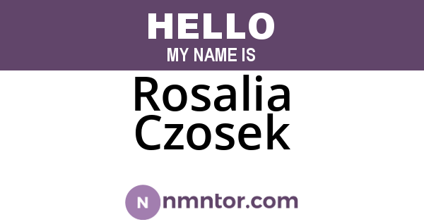Rosalia Czosek