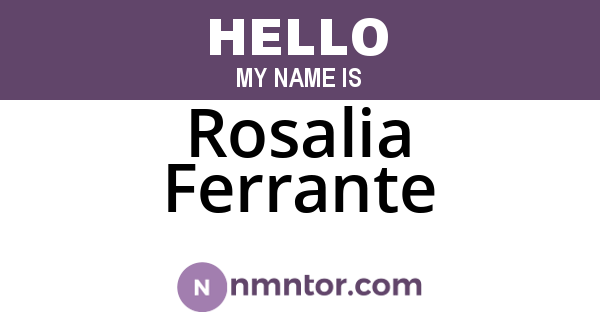 Rosalia Ferrante