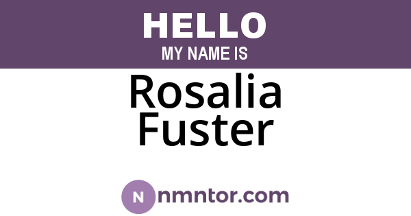 Rosalia Fuster