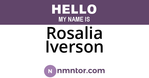 Rosalia Iverson