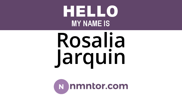 Rosalia Jarquin
