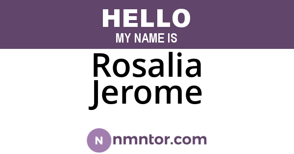 Rosalia Jerome