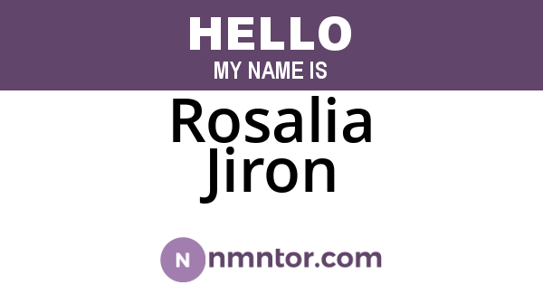 Rosalia Jiron