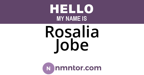 Rosalia Jobe