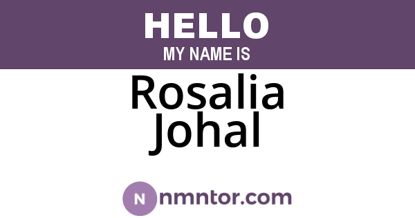 Rosalia Johal