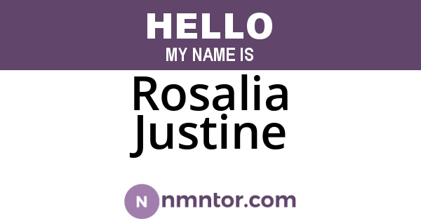 Rosalia Justine