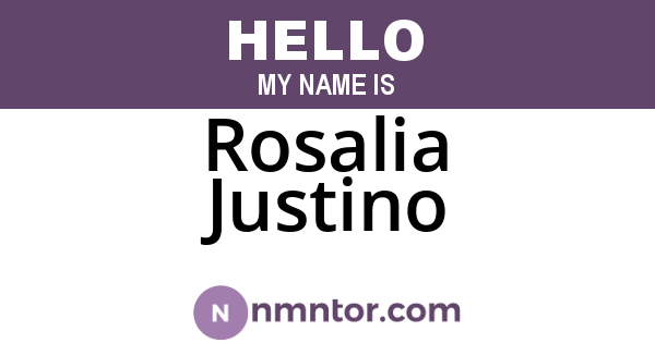 Rosalia Justino