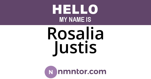 Rosalia Justis