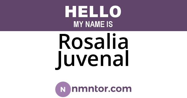 Rosalia Juvenal