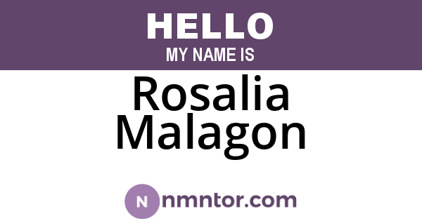 Rosalia Malagon