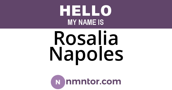 Rosalia Napoles
