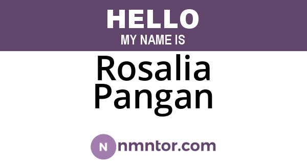 Rosalia Pangan