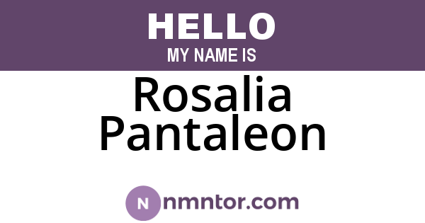 Rosalia Pantaleon