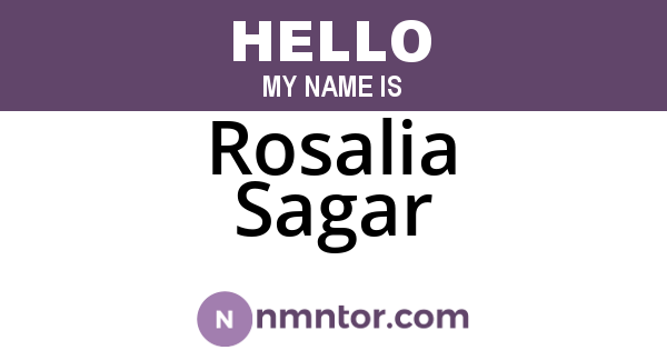 Rosalia Sagar