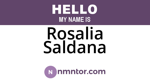 Rosalia Saldana