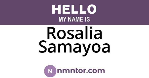 Rosalia Samayoa