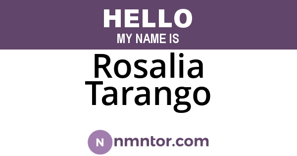 Rosalia Tarango