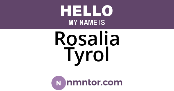 Rosalia Tyrol
