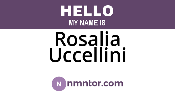 Rosalia Uccellini