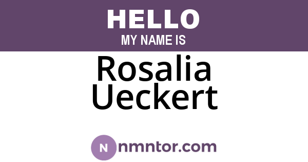 Rosalia Ueckert