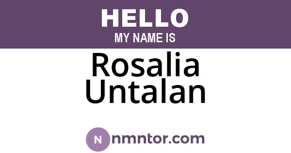 Rosalia Untalan