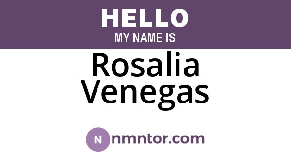 Rosalia Venegas