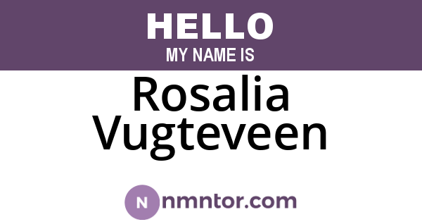 Rosalia Vugteveen