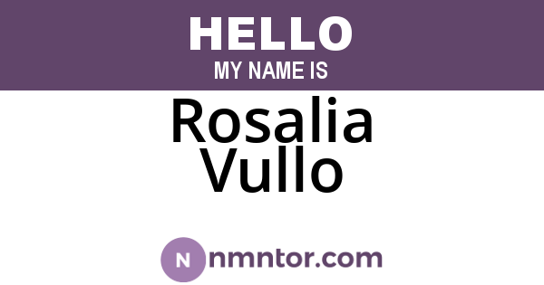Rosalia Vullo