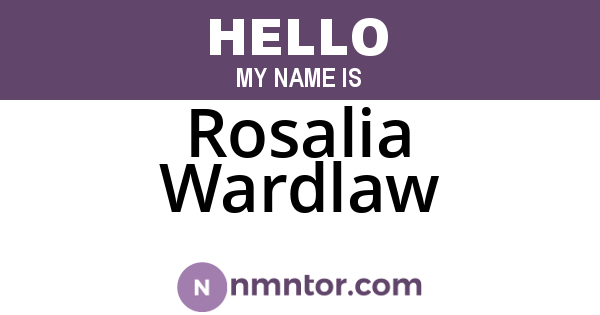 Rosalia Wardlaw