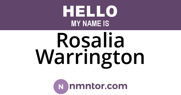 Rosalia Warrington