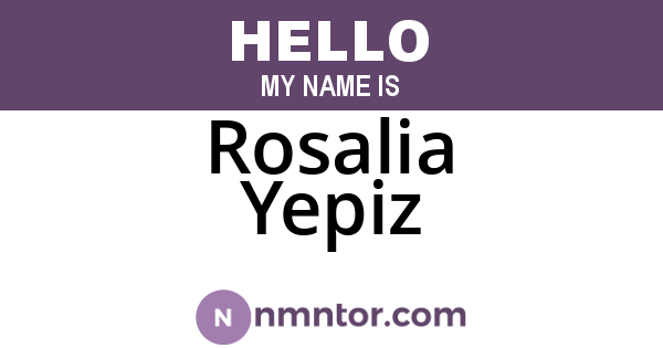 Rosalia Yepiz