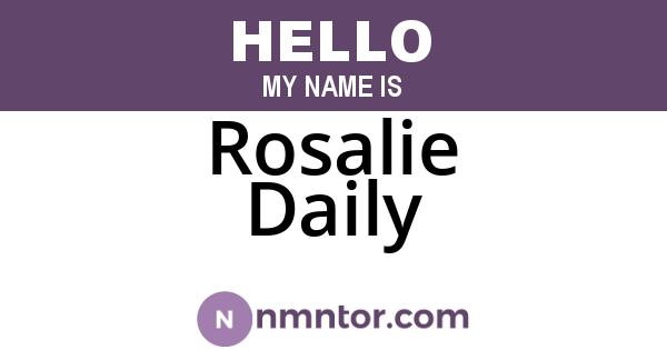 Rosalie Daily