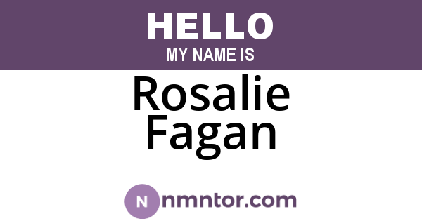 Rosalie Fagan