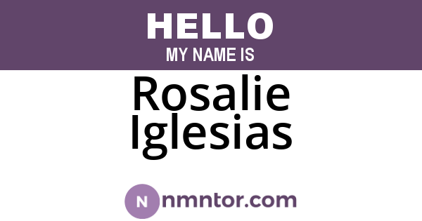 Rosalie Iglesias