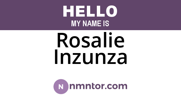 Rosalie Inzunza