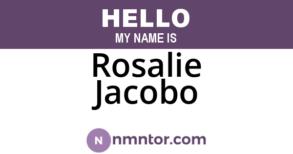 Rosalie Jacobo