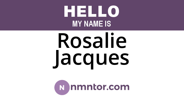 Rosalie Jacques