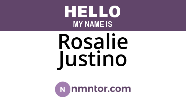 Rosalie Justino