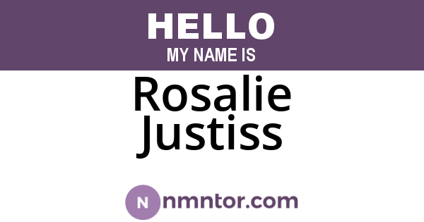 Rosalie Justiss