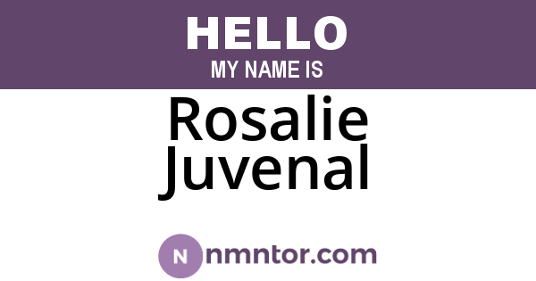 Rosalie Juvenal
