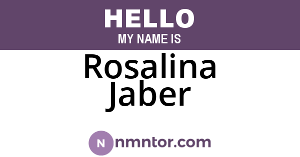Rosalina Jaber